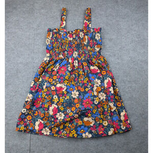 Altard State Dress Womens Large Retro Floral Print Cottage Smocked Boho Preppy